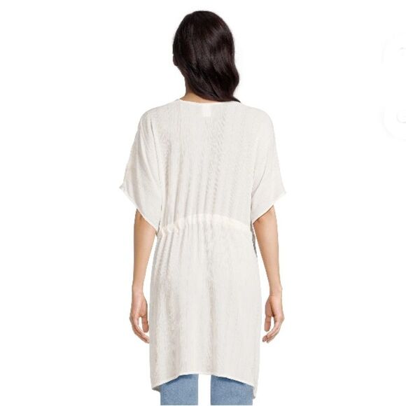 Tie Front Layering Kimono Cardigan Coverup Size 2X/3X - Picture 6 of 7